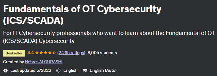 Pictures · Udemy — Fundamentals of OT Cybersecurity (ICS/SCADA) 2021-2