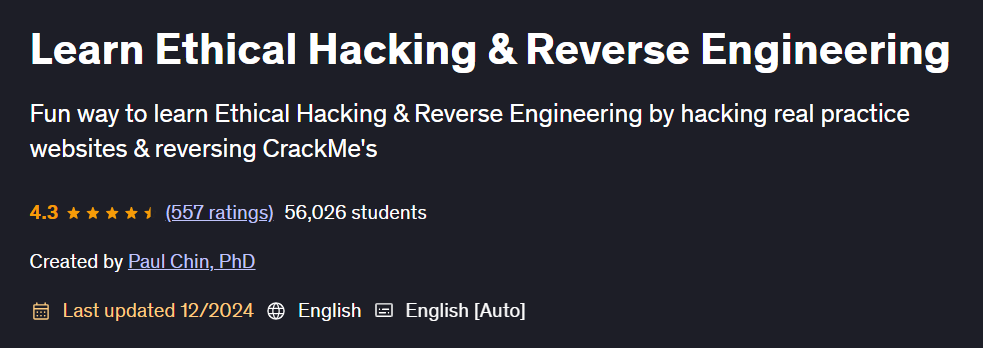 Pictures · Udemy — Learn Ethical Hacking & Reverse Engineering 2024-2
