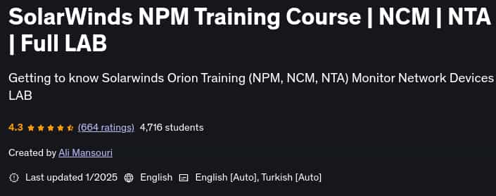 Pictures · Udemy — SolarWinds NPM Training Course | NCM | NTA | Full LAB 2025-1