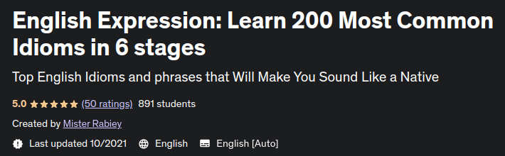 Pictures · English Expression: Learn 200 Most Common Idioms in 6 stages 2021-10