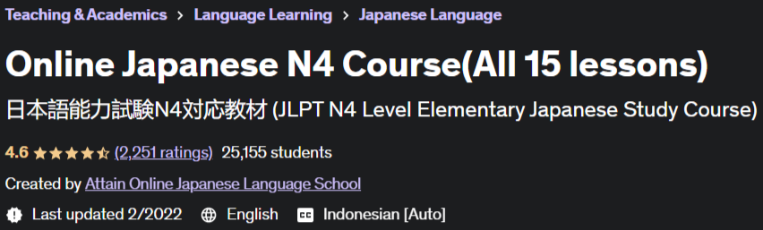 Pictures · Udemy — Online Japanese N4 Course(All 15 lessons) 2021-12