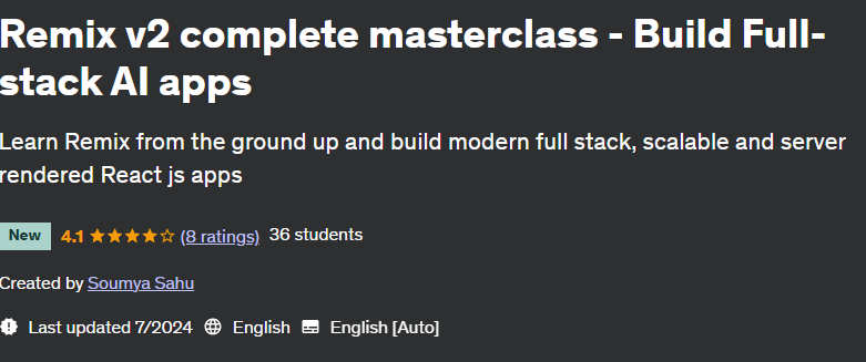 Pictures · Udemy — Remix v2 complete masterclass – Build Full-stack AI apps 2024-7