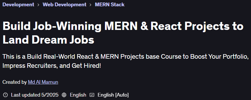 Pictures · Udemy — Build Job-Winning MERN & React Projects to Land Dream Jobs 2025-1