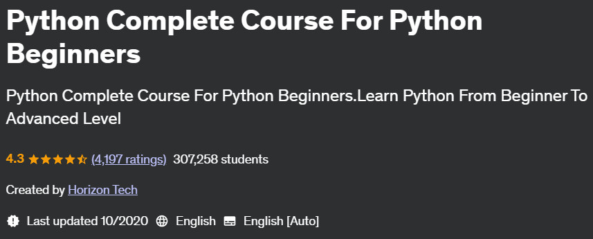Pictures · Udemy — Python Complete Course For Python Beginners 2020-10