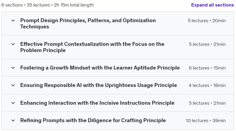 Course topics · FLUID Principles: Introducing Prompt Engineering & Design 2024-9