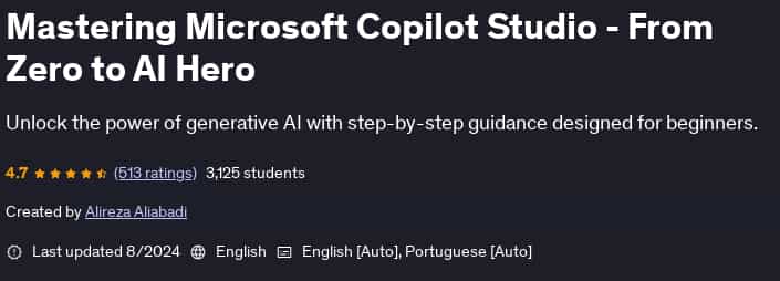 Pictures · Udemy — Mastering Microsoft Copilot Studio – From Zero to AI Hero 2024-8