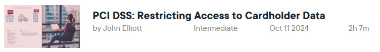 Pictures · Pluralsight — PCI DSS: Restricting Access to Cardholder Data 2024-10