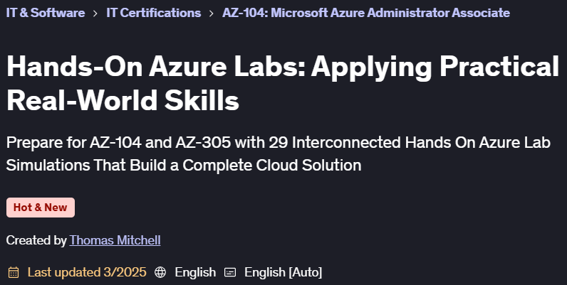 चित्र · Hands-On Azure Labs: व्यावहारिक वास्तविक दुनिया कौशल का उपयोग करें 2025-2