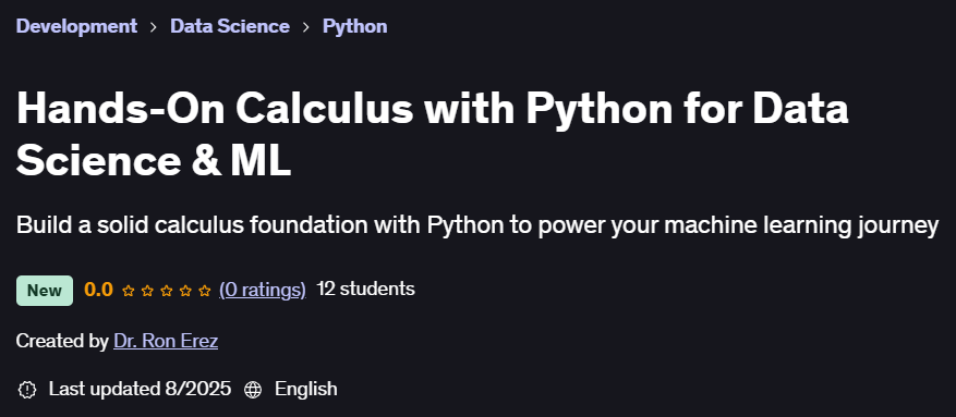 Pictures · Hands-On Calculus with Python for Data Science & ML 2025-6