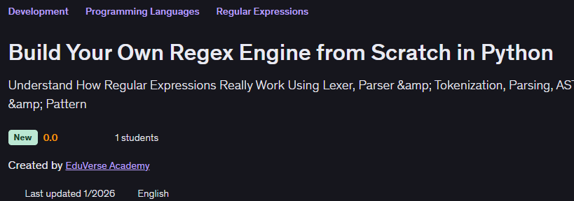 Imágenes · Construye tu propio motor de Regex desde Scratch Python 2026-2