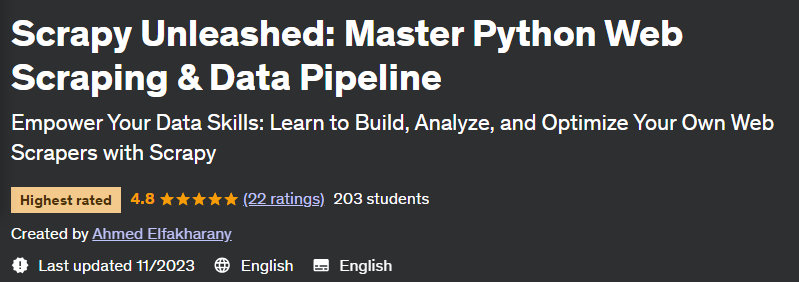 Pictures · Scrapy Unleashed: Master Python Web Scraping & Data Pipeline 2022-1