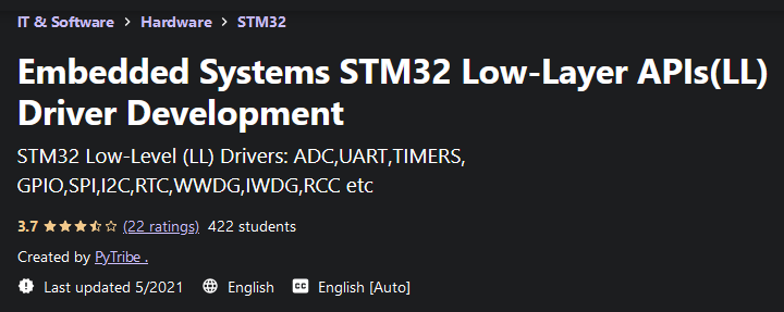 图片 · 嵌入式系统 STM32 低层 APIs(LL) 驱动程序开发 2021-5/2023-2