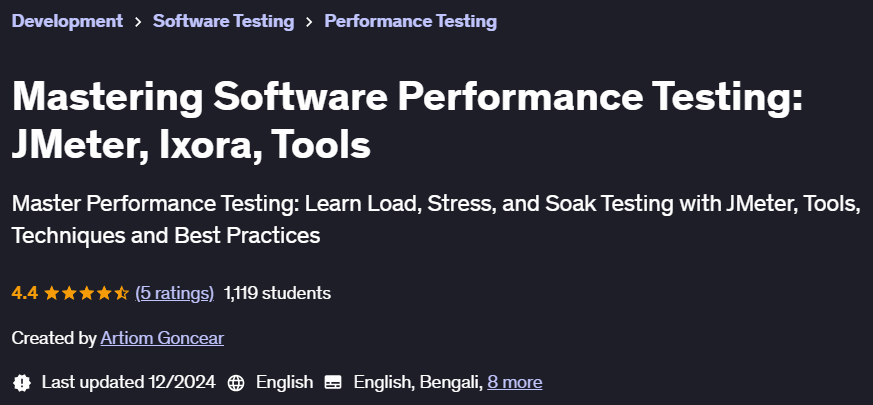 Pictures · Udemy — Mastering Software Performance Testing: JMeter, Ixora, Tools 2024-12