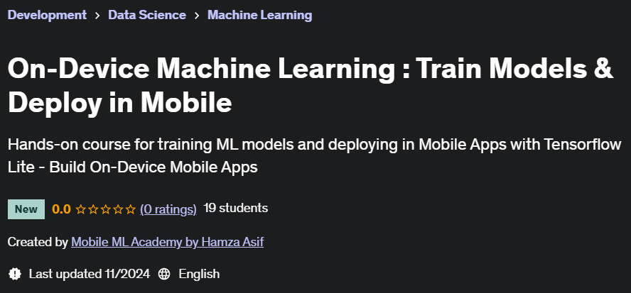 Pictures · On-Device Machine Learning : Train Models & Deploy in Mobile 2024-11