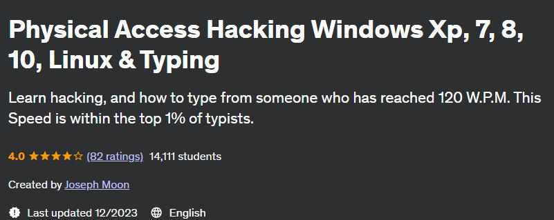 Pictures · Physical Access Hacking Windows Xp, 7, 8, 10, Linux & Typing 2023-12