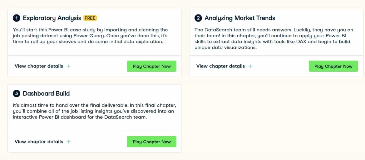 Course topics · Datacamp — Case Study: Analyzing Job Market Data in Power BI 2024-12