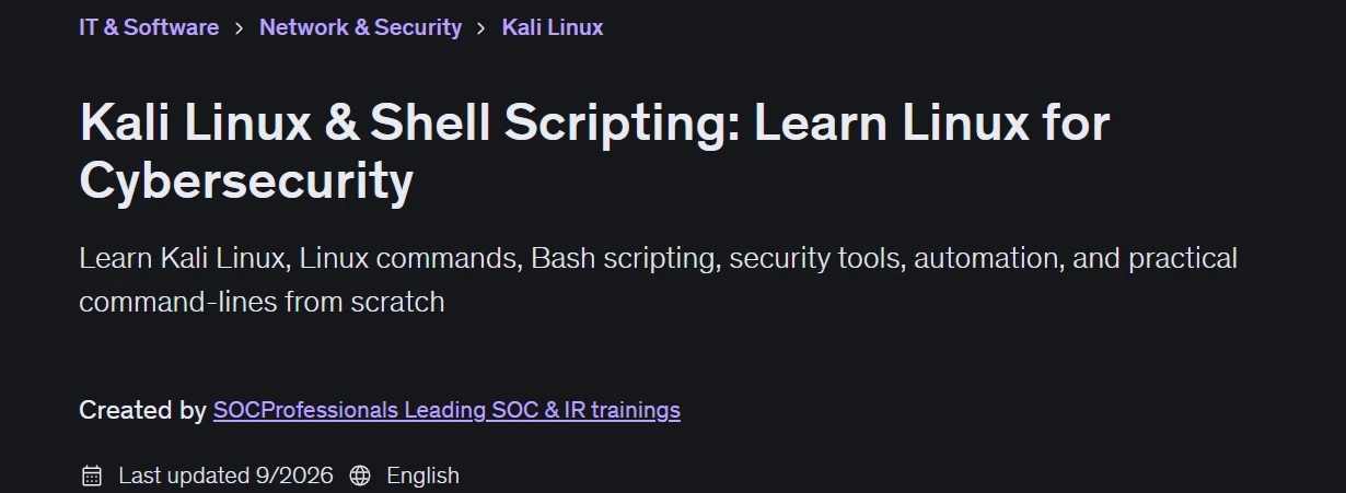 Pictures · Udemy — Kali Linux & Shell Scripting: Learn Linux for Cybersecurity 2026-9