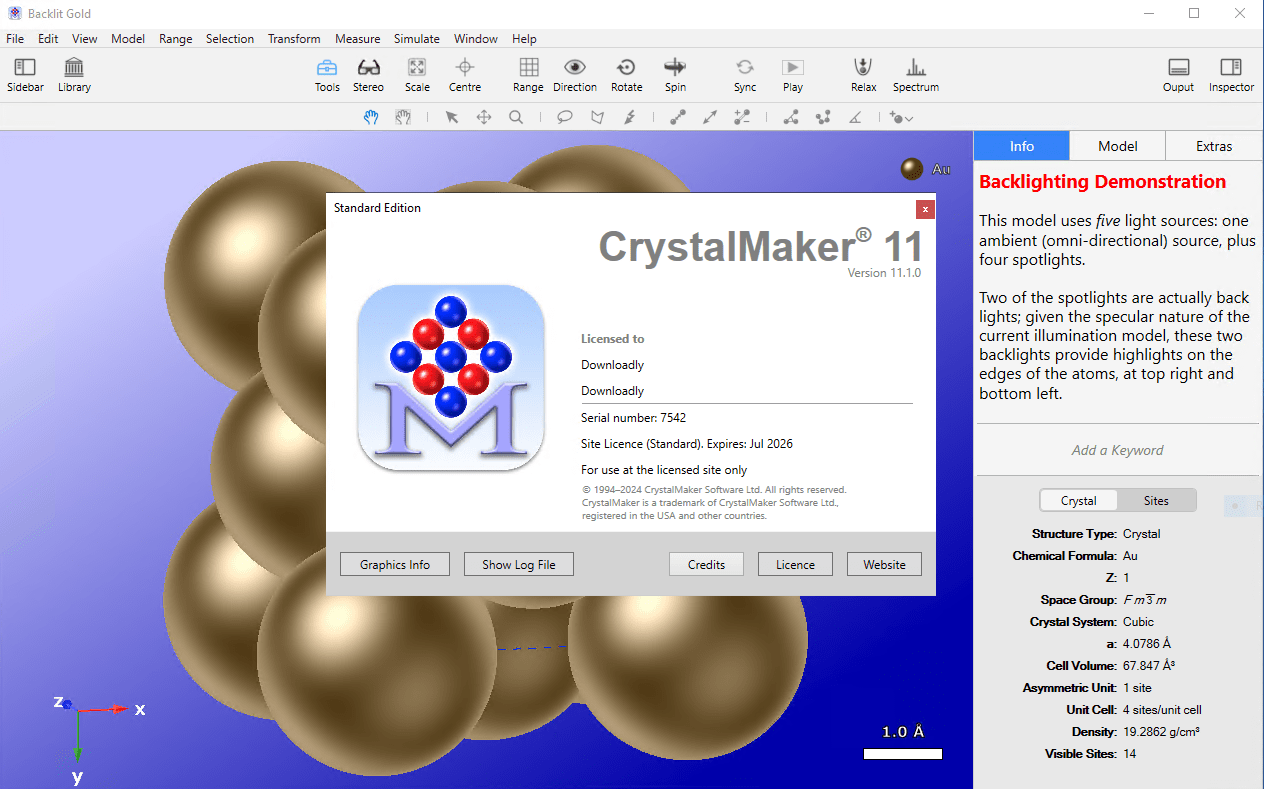 الصور · كريستال 11.5.1.300 الفوز /macOS + كريستال واحد + CrystalDiffract