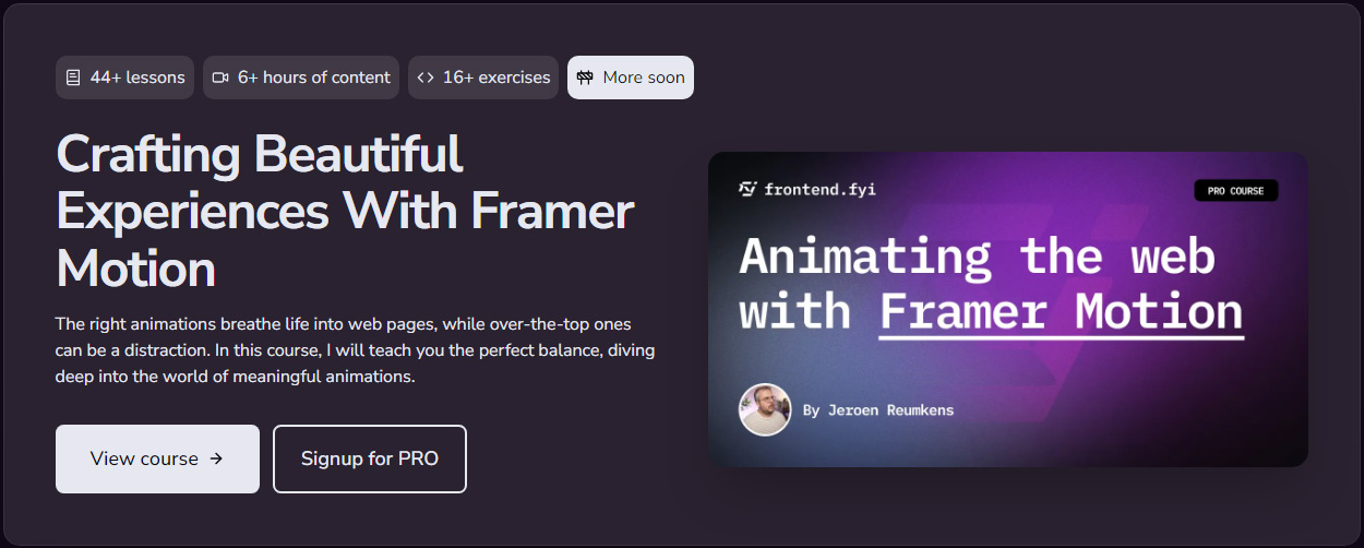 Pictures · Frontend.fyi — Animating the web with Framer Motion 2024-10