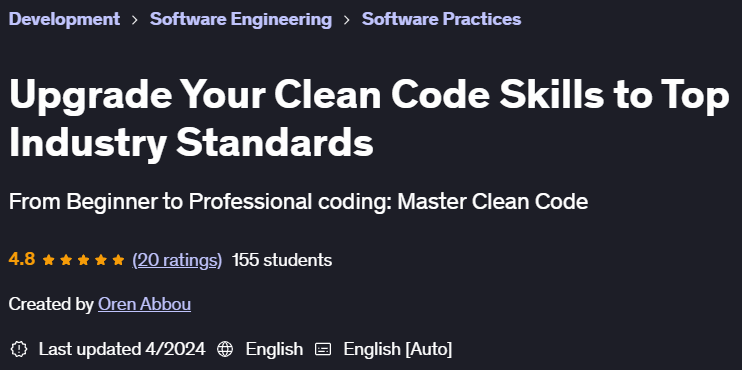 Pictures · Udemy — Upgrade Your Clean Code Skills to Top Industry Standards 2023-12