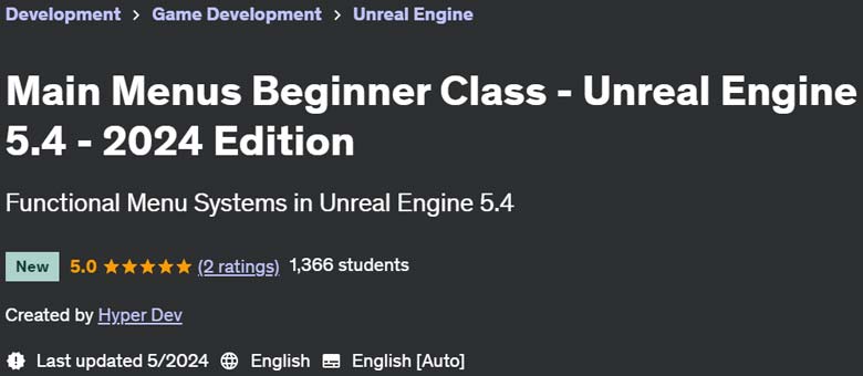 Pictures · Udemy — Main Menus Beginner Class – Unreal Engine 5.4 – 2024 Edition 2024-6