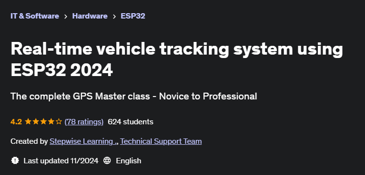 Pictures · Udemy — Real-time vehicle tracking system using ESP32 2024 2022-7