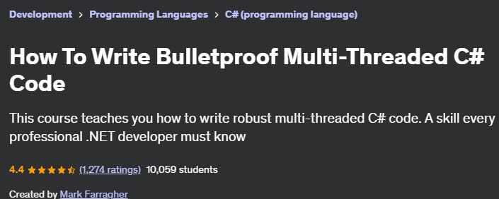 Pictures · Udemy — How To Write Bulletproof Multi-Threaded C# Code 2020-10