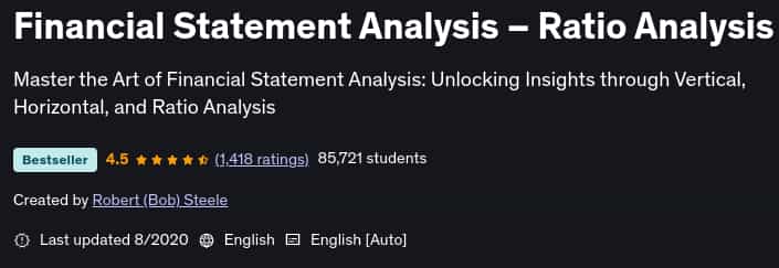 Pictures · Udemy — Financial Statement Analysis – Ratio Analysis 2020-8