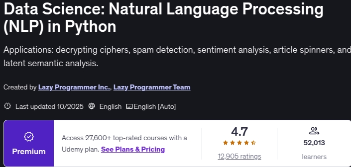 Pictures · Data Science: Natural Language Processing (NLP) in Python 2025-10