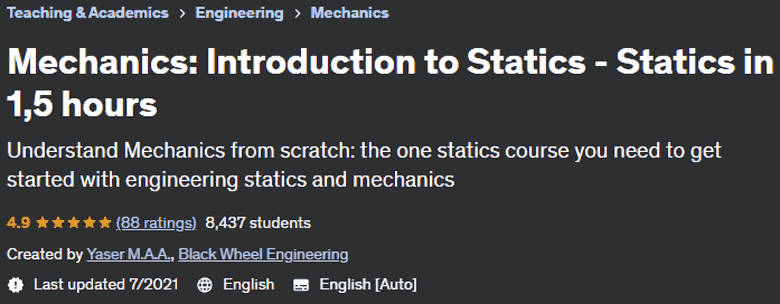 Pictures · Udemy — Mechanics: Introduction to Statics – Statics in 1,5 hours 2021-7