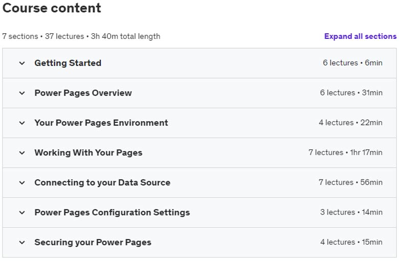 Course topics · Power Pages – Microsoft’s Newest CMS – Goodbye WordPress! 2023-1