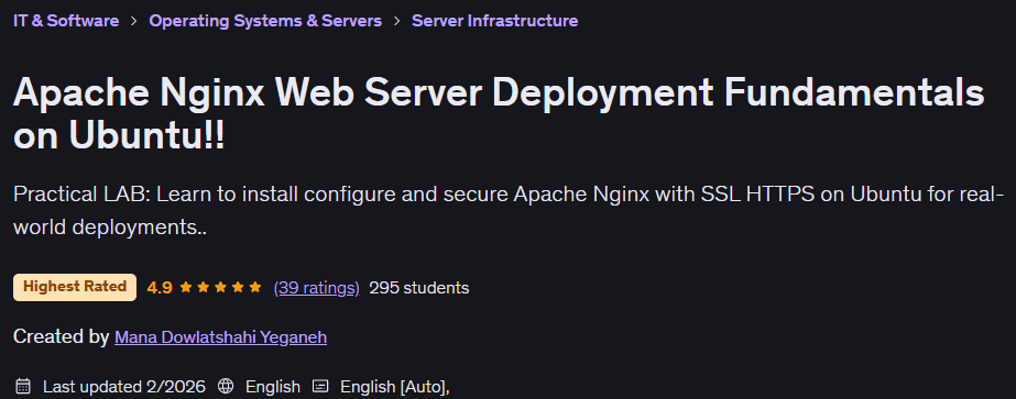 Bilder · Apache Nginx Web Server Deployment Fundamentals auf Ubuntu!! 2026-2