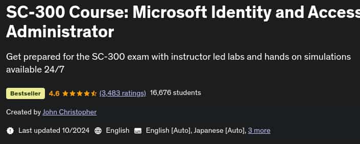Pictures · Udemy — SC-300 Course: Microsoft Identity and Access Administrator 2024-10
