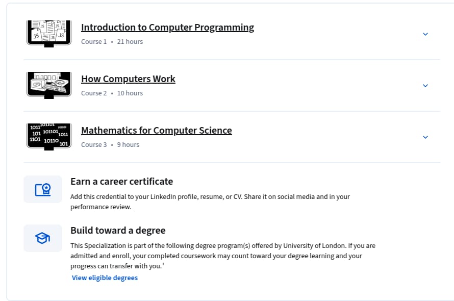 Course topics · Introduction to Computer Science and Programming Specialization 2025-11