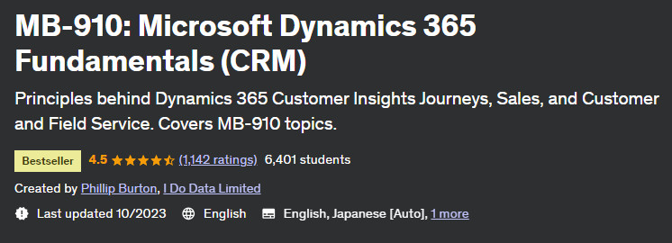 Pictures · Udemy — MB-910: Microsoft Dynamics 365 Fundamentals (CRM) 2023-1