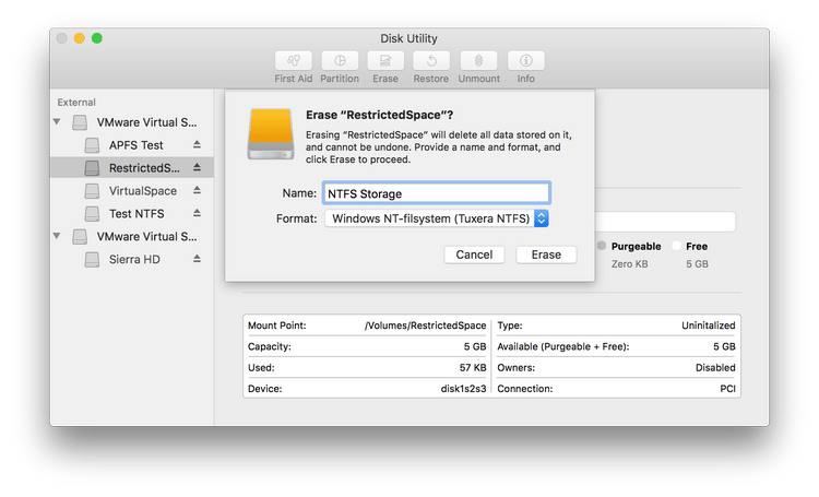 Pictures · Tuxera NTFS 2021.1 macOS