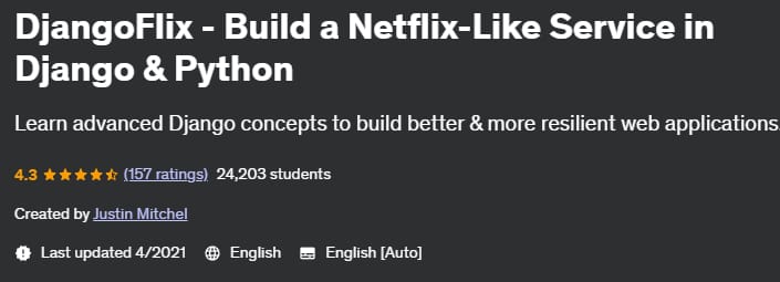 Pictures · Udemy — DjangoFlix – Build a Netflix-Like Service in Django & Python 2021-4