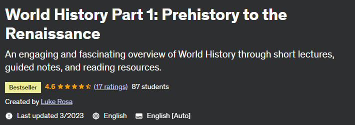 Pictures · World History Part 1: Prehistory to the Renaissance 2023-4