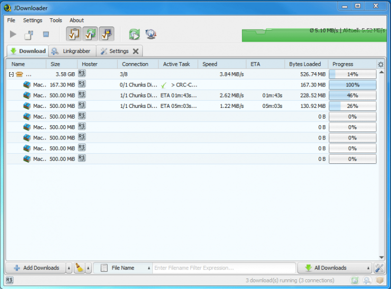 Pictures · JDownloader 2.0.1 Rev 48254