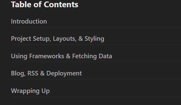 Course topics · Frontend Masters — Astro for Fast Website Development 2023-8