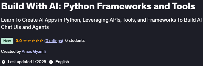 Pictures · Udemy — Build With AI: Python Frameworks and Tools 2024-12
