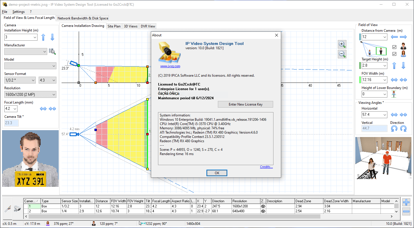 Pictures · IP Video System Design Tool 10.0 Build 1821