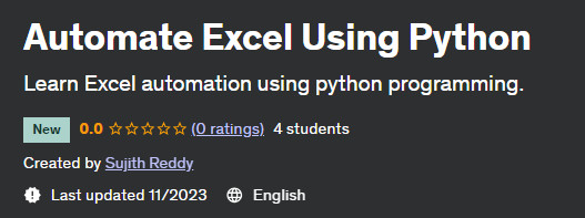Pictures · Udemy — Automate Excel Using Python 2023-11