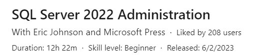 Pictures · LinkedIn — SQL Server 2022 Administration 2023-6