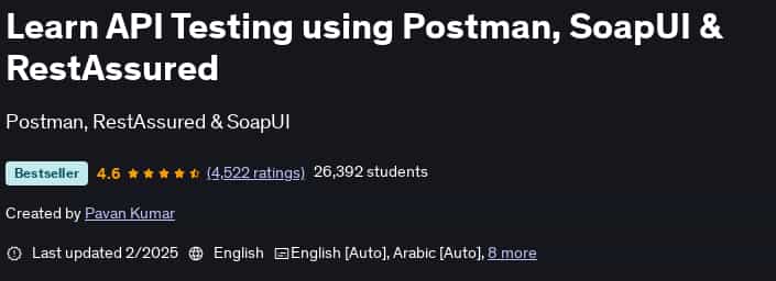Images · Apprendre API Testing avec Postman, SoapUI & RestAssured 2025-2