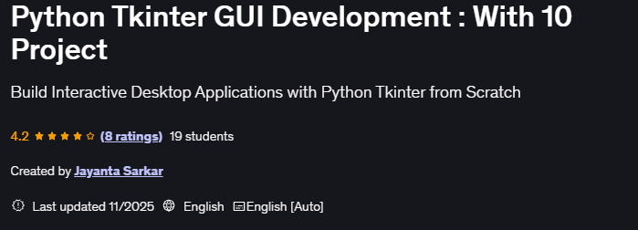 Pictures · Python Tkinter GUI Development : With 10 Project 2025-11