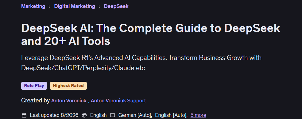 Изображения · DeepSeek AIПолный водитель к DeepSeek и 20+ AI Инструменты 2026-5