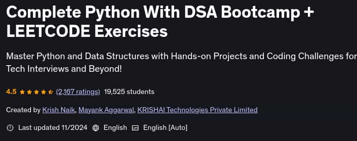Pictures · Complete Python With DSA Bootcamp + LEETCODE Exercises 2024-11