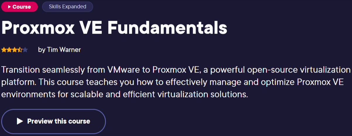Pictures · Pluralsight — Proxmox VE Fundamentals 2024-2