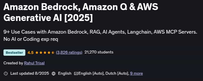 Pictures · Udemy — Amazon Bedrock, Amazon Q & AWS Generative AI [2025] 2025-8